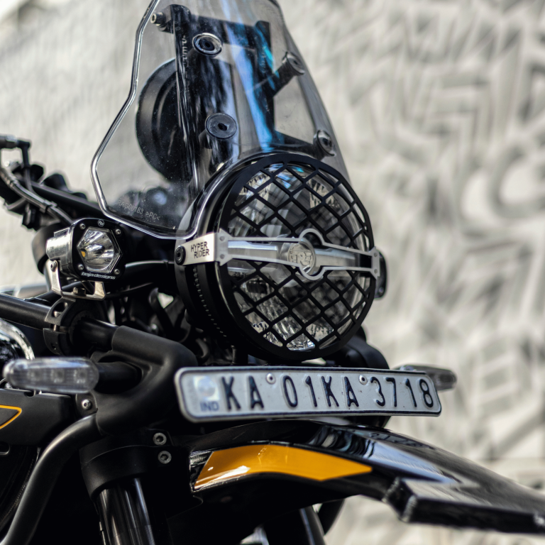 HR-HIM 450 HEADLIGHT GRILL-MOTOR CYC ACC-BLACK